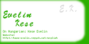 evelin kese business card